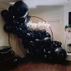 Balony dekoracja urodziny wesele ślub czarny 50x